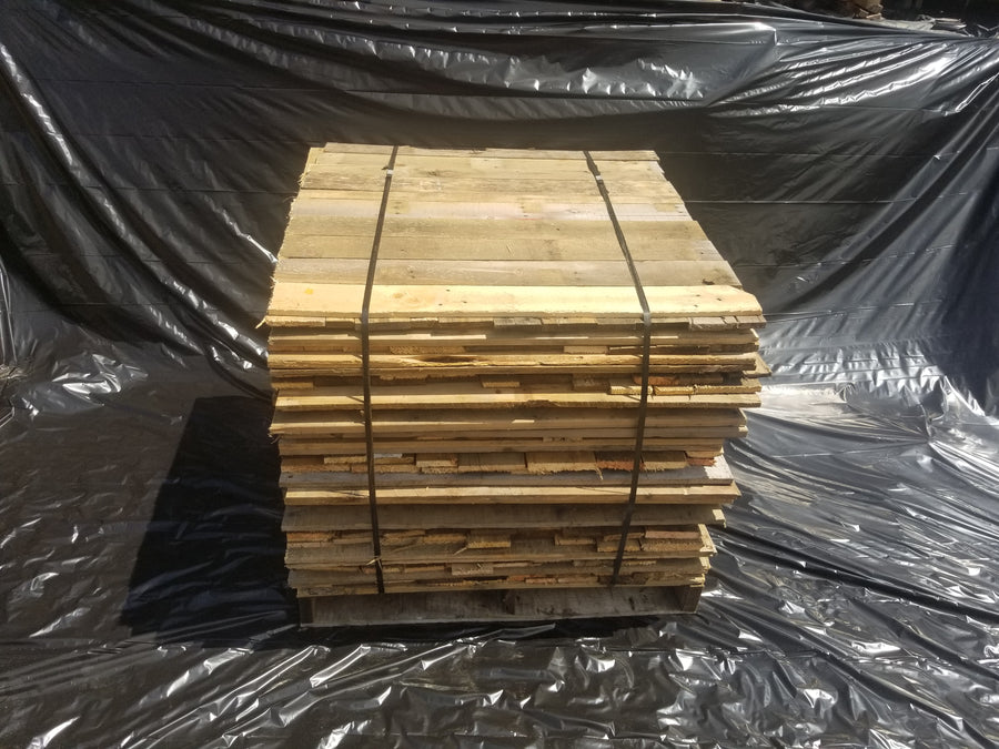Reclaimed Pallet Boards in Bulk cube 400 pieces